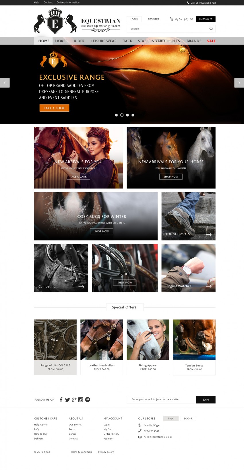 Equestrian E-Commerce Website